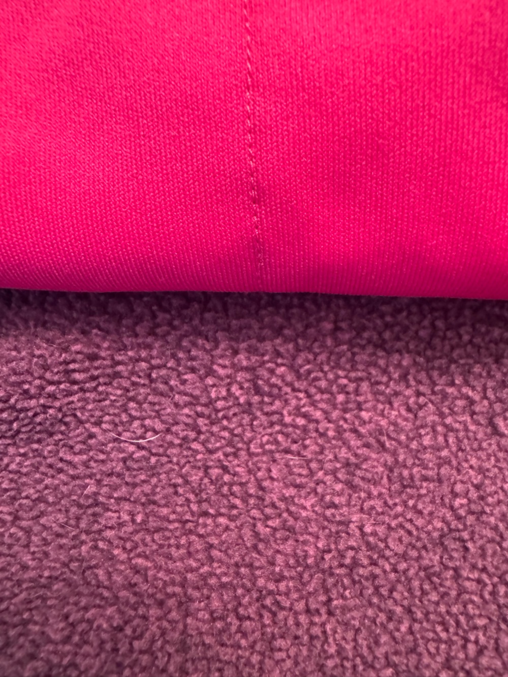 Adidas Ladies XL Heather Magenta Oversized Fleece Hoodie w/Kangaroo Zip Pockets. - Picture 11 of 15